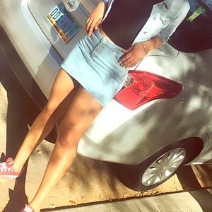Denim Mini Skirt